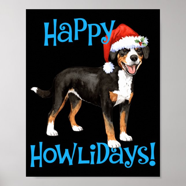 Christmas Entlebucher  Poster (Vorne)