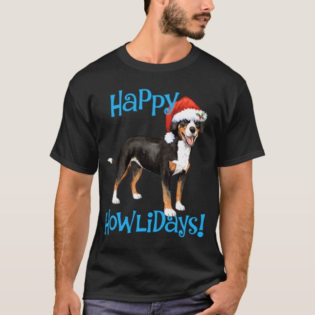 Christmas Entlebucher  T-Shirt (Vorderseite)