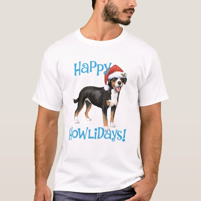 Christmas Entlebucher T-Shirt (Vorderseite)