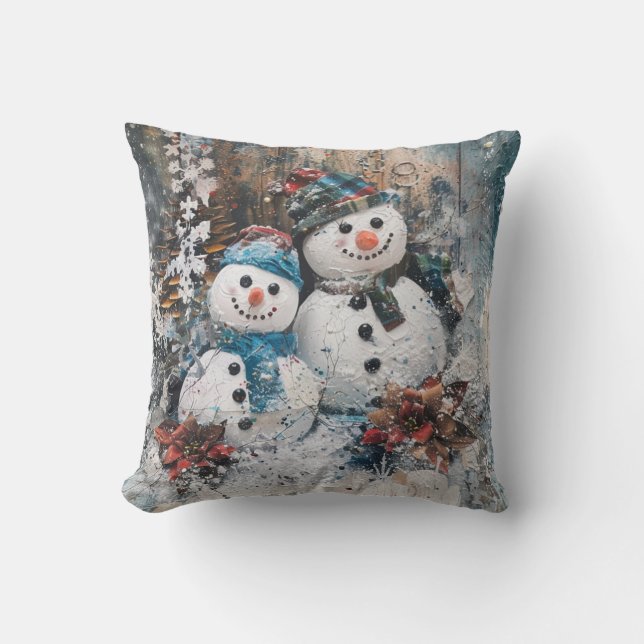 Christmas Ephemera Throw Kissen (Vorderseite)