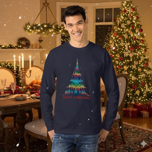 Christmas Equalizer Music Tree T-Shirt (Von Creator hochgeladen)