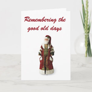 CHRISTMAS ERINNERUNGEN ALTE TAGE UND GUTE FREUNDE FEIERTAGSKARTE