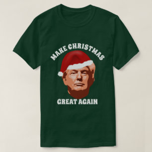 CHRISTMAS ERNEUT GROSSE TRUMP-WEIHNACHTSMANNMÜTZE T-Shirt
