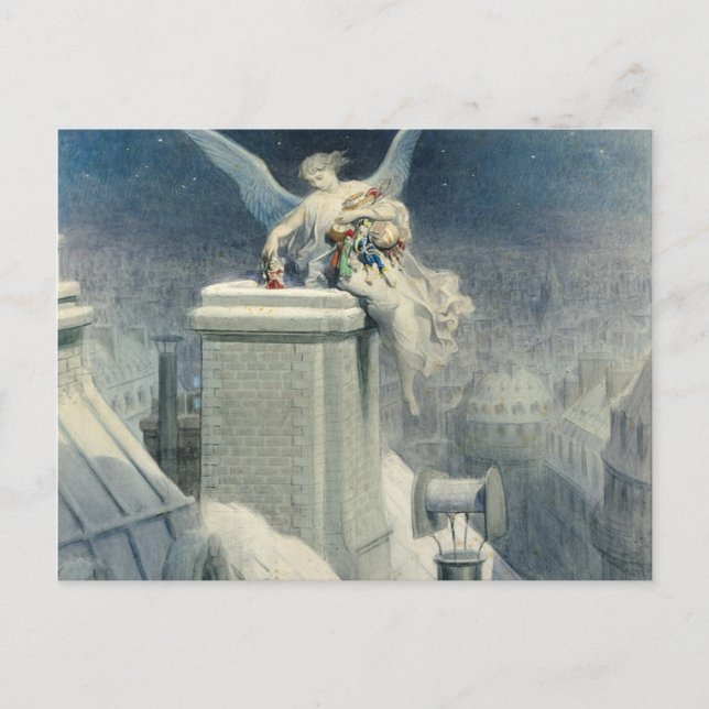 Christmas Eve - Gustave Dore Postkarte (Vorderseite)