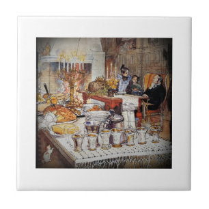 Christmas Eve Julaftonen Fliese