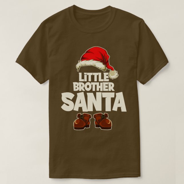 Christmas Eve Little Brother Santa T-Shirt (Design vorne)