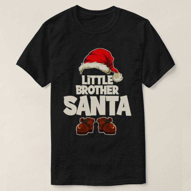 Christmas Eve Little Brother Santa T-Shirt (Design vorne)