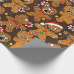 Christmas Evil Gingerbread Man Geschenkpapier<br><div class="desc">Böse Lebkuchenmänner drucken Weihnachtsverpackungspapier,  das perfekt für Horror-Filmfans geeignet ist</div>