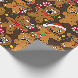 Christmas Evil Gingerbread Man Geschenkpapier