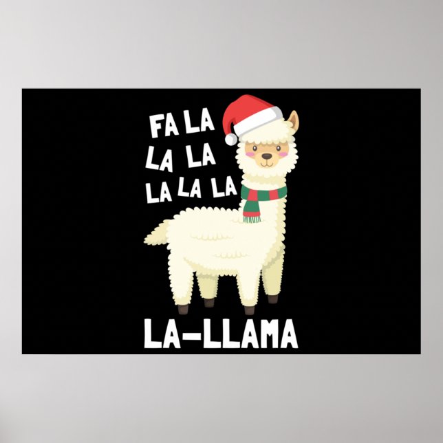 Christmas Fa La Llama Essential Poster (Vorne)