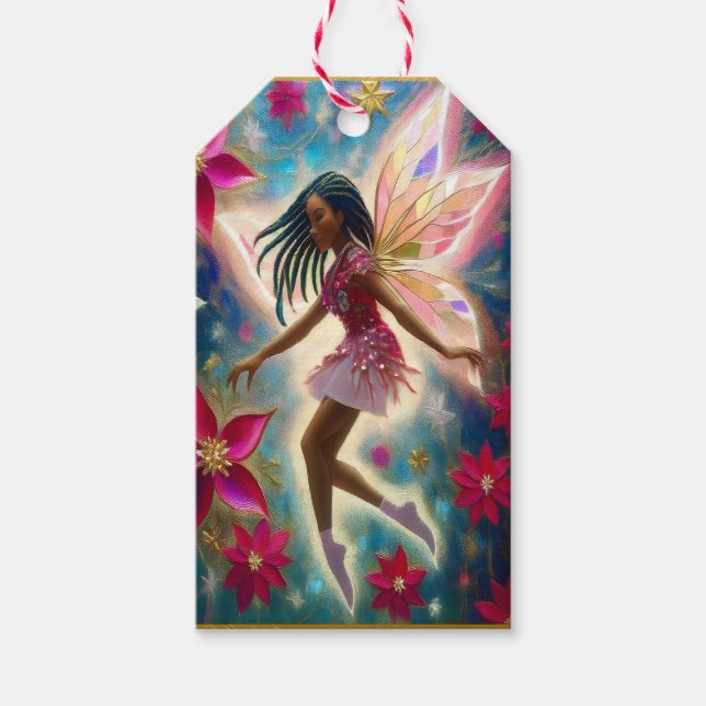 Christmas Fairy Collection - Cornrows Braids Hair Geschenkanhänger (Vorderseite)