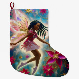 Christmas Fairy Collection - Cornrows Braids Hair Großer Weihnachtsstrumpf