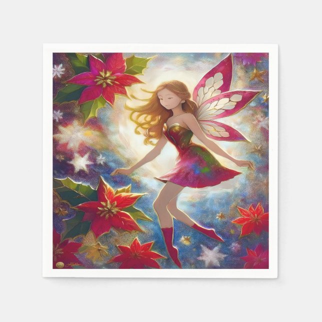 Christmas Fairy Collection - Ginger Hair Serviette (Vorderseite)