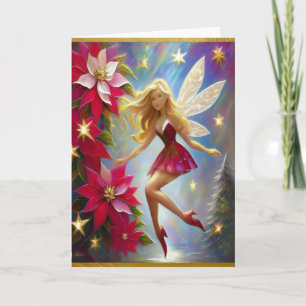 Christmas Fairy Collection - Honey Blonde Hair Feiertagskarte