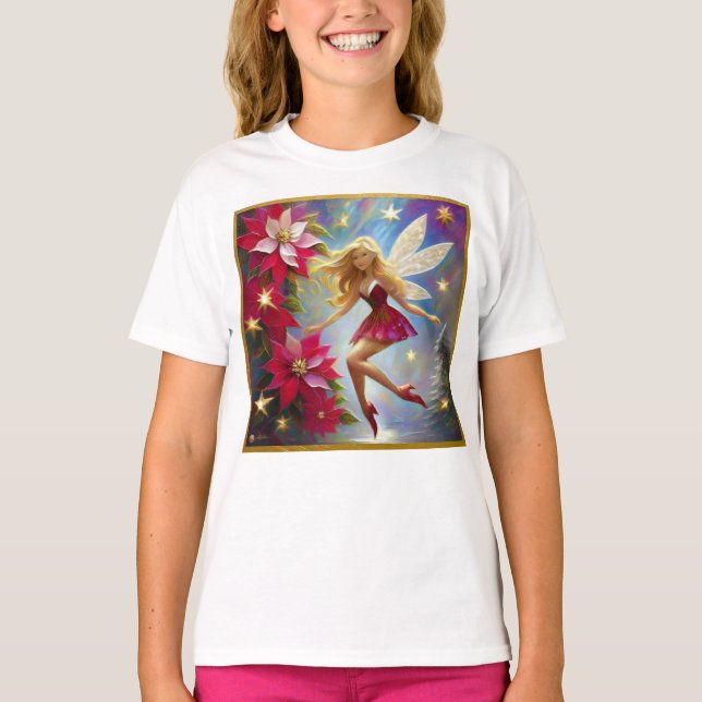 Christmas Fairy Collection - Honey Blonde Hair T-Shirt (Vorderseite)