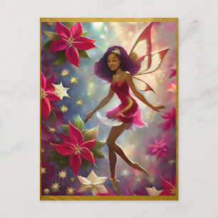 Christmas Fairy Collection Pflaume Tönung Natürlic Postkarte
