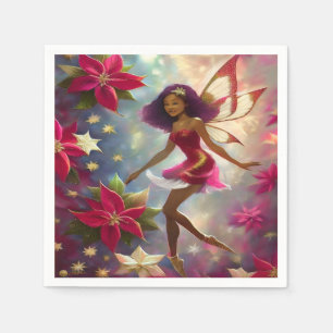 Christmas Fairy Collection Plum Tint Natural Hair Serviette