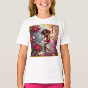 Christmas Fairy Collection Plum Tint Natural Hair T-Shirt