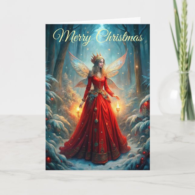Christmas Fairy Feiertagskarte (Vorderseite)