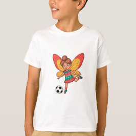 Christmas Fairy Playing Soccer T-Shirt