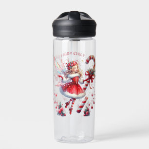 Christmas Fairy Red White Candy Cane Trinkflasche