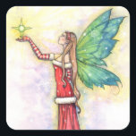 Christmas Fairy Stickers von Molly Harrison<br><div class="desc">"Christmas Fairy" © Molly Harrison 2012 www.mollyharrisonart.com Aus meiner ursprünglichen Aquarell und Tinte Illustration.</div>
