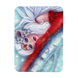 Christmas Fairy Weisheit Postcard von Renee Lavoie Magnet