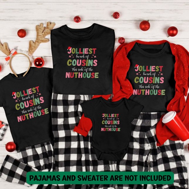 Christmas Family Cousin Reunion Matching  T-Shirt (Von Creator hochgeladen)