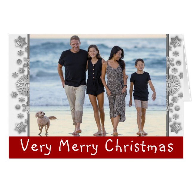 CHRISTMAS FAMILY FOTO PORTRAIT (Vorderseite (Horizontal))