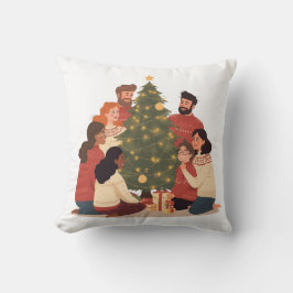 Christmas Family & Friends Cozy Holiday pillow Kissen