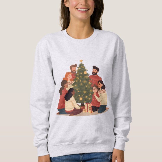 Christmas Family & Friends Cozy Holiday Sweatshirt (Vorderseite)