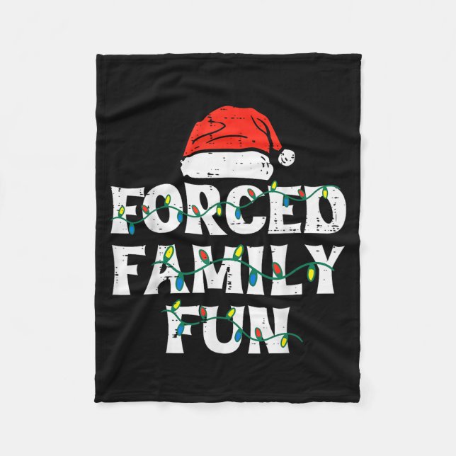Christmas Family Funny Xmas Match Men Women Kids  Fleecedecke (Vorderseite)