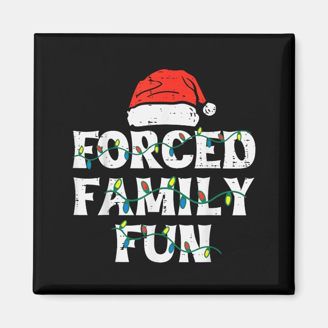 Christmas Family Funny Xmas Match Men Women Kids  Magnet (Vorne)
