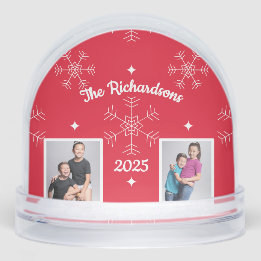 Christmas Family Photo Snow Globe Schneekugeln
