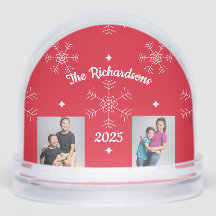 Christmas Family Photo Snow Globe