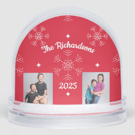 Christmas Family Photo Snow Globe Schneekugeln