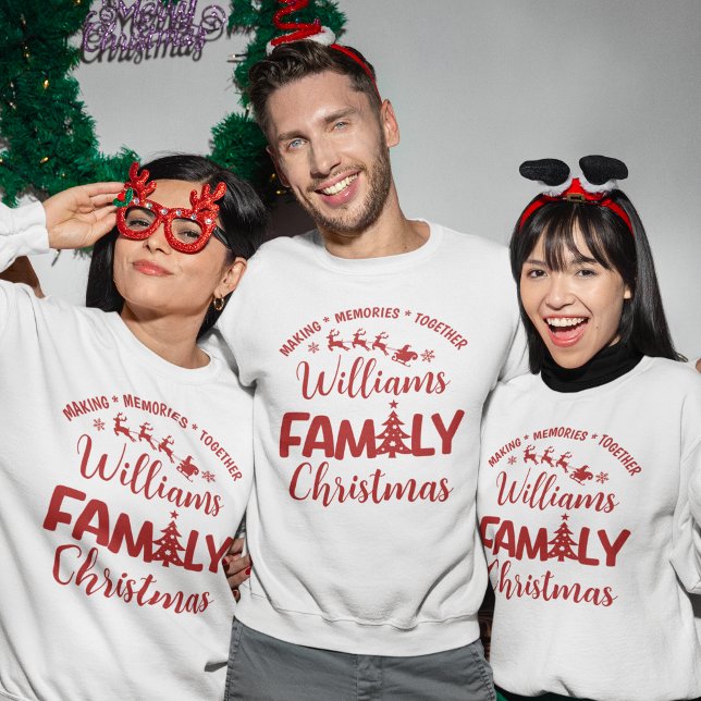 Christmas Family Reunion with Name Sweatshirt (Von Creator hochgeladen)