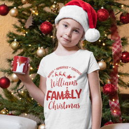 Christmas Family Reunion with Name T-Shirt