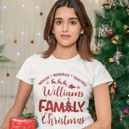 Christmas Family Reunion with Name T-Shirt