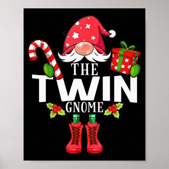 Christmas Family The Twin Gnome Matching  Poster (Vorne)