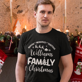 Christmas Family with Name T-Shirt