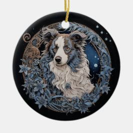 Christmas Fantasy Aussie Keramik Ornament