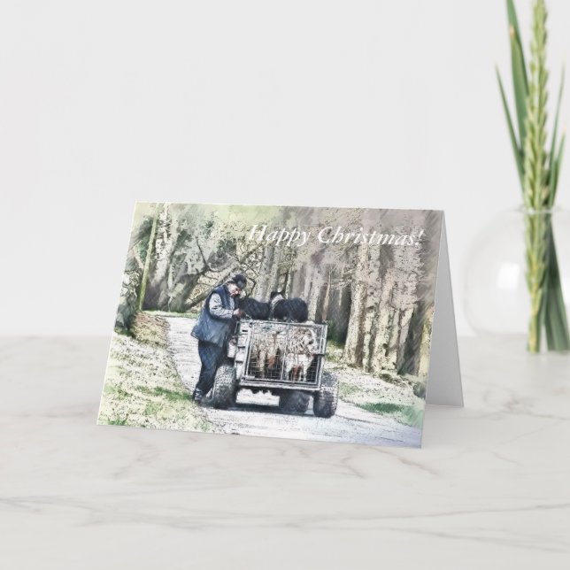 CHRISTMAS FARM LIFE FEIERTAGSKARTE (Vorderseite)