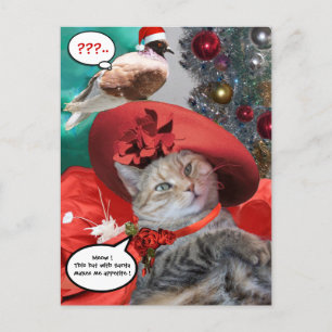 CHRISTMAS-FEIERN VON PRINCESS TATUS CAT POSTKARTE