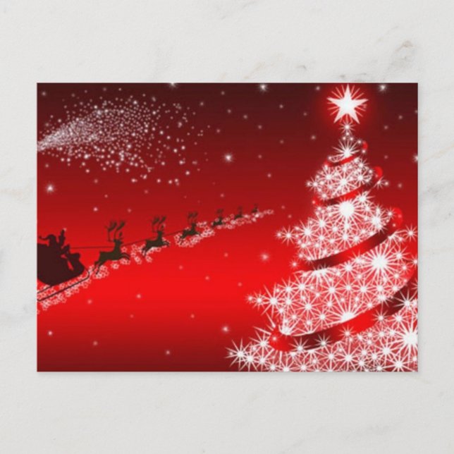 CHRISTMAS FEIERTAGSPOSTKARTE (Vorderseite)