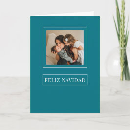 Christmas Feliz Navidad Minimalistisch Holiday Fot Feiertagskarte