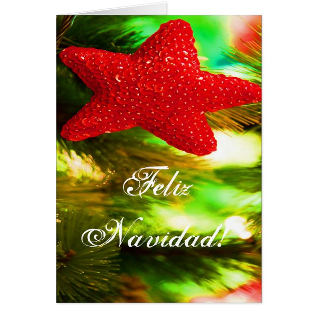 Christmas Feliz Navidad Red Star II (Vorne)