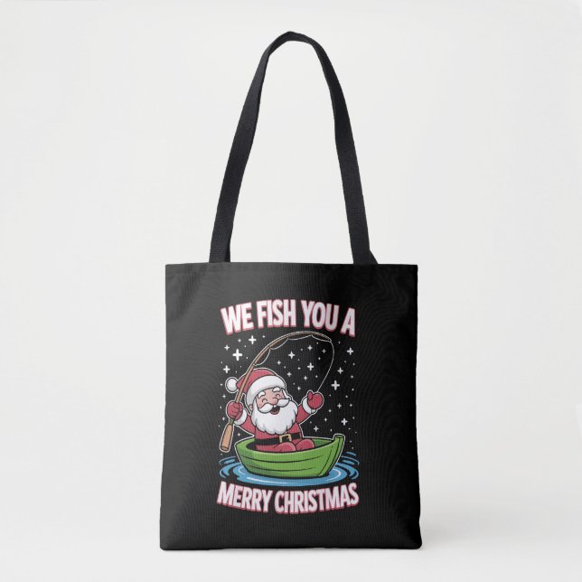 Christmas Fisherman Fishing Funny Cooler Weihnacht (Vorderseite)
