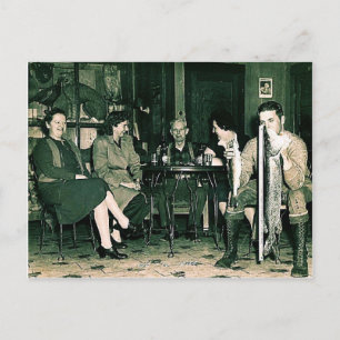 Christmas Fishing Card Feiertagspostkarte