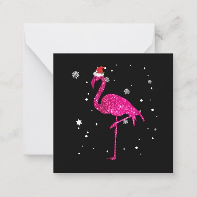 Christmas Flamingo Essential Mitteilungskarte (Vorderseite)